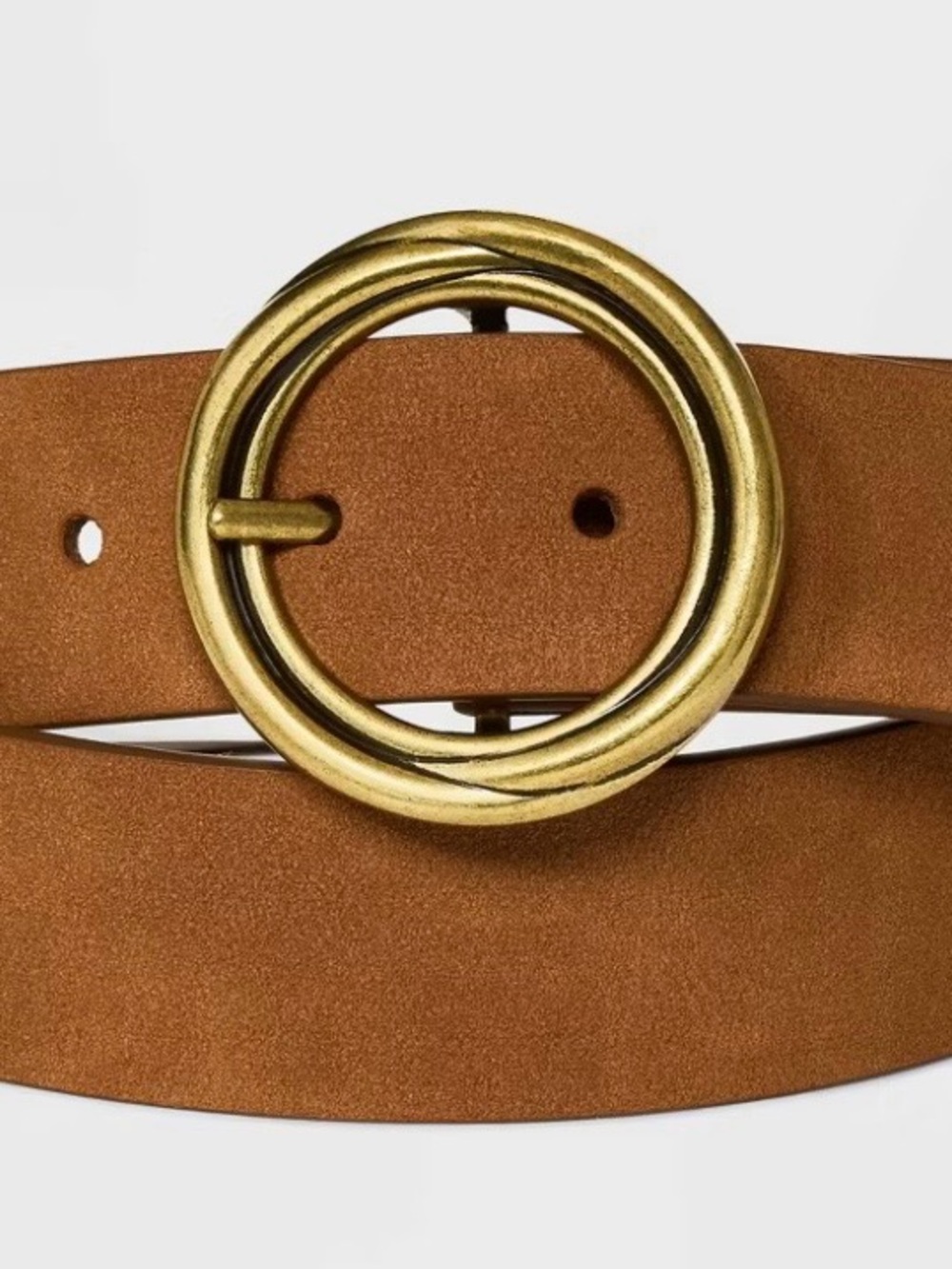 Universal Thread™ Reversible Wide Suede Belt – Brown (M)